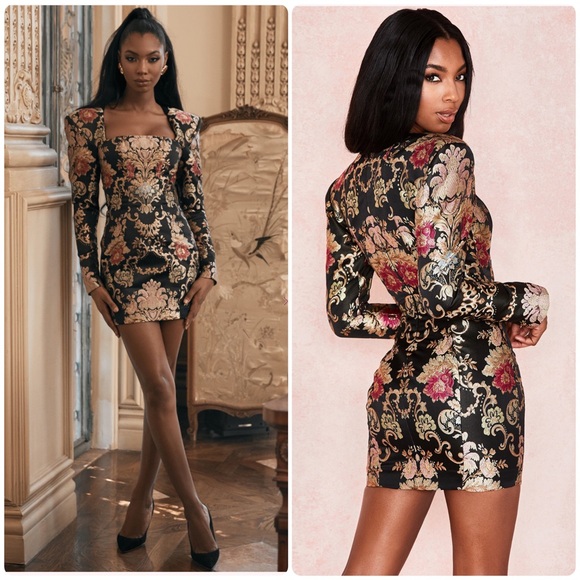 House of CB Dresses & Skirts - House of CB Mona Jacquard Boned Bustier Dress Size Extra Small